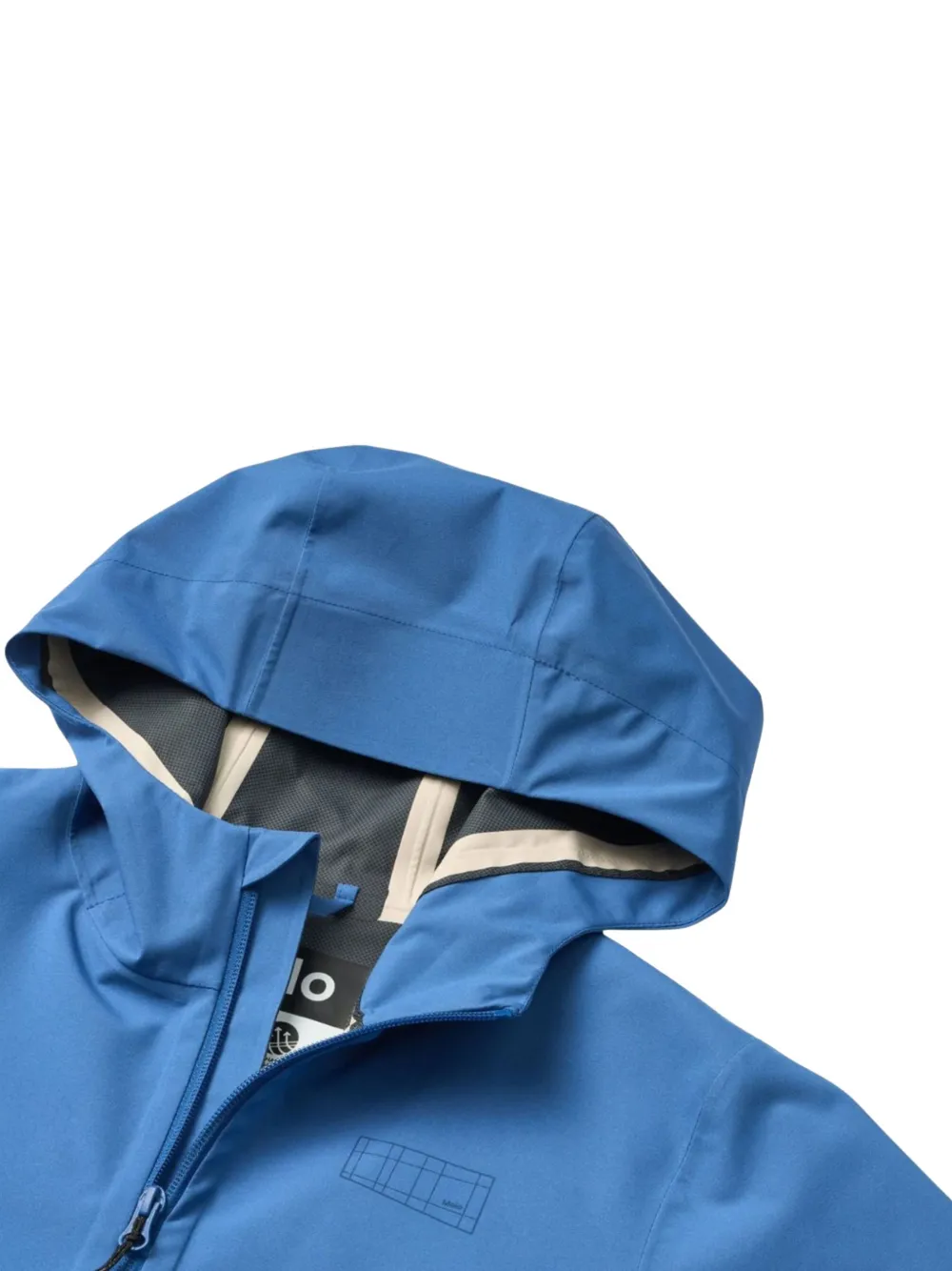 Molo Horizon jack met capuchon en rits Blauw