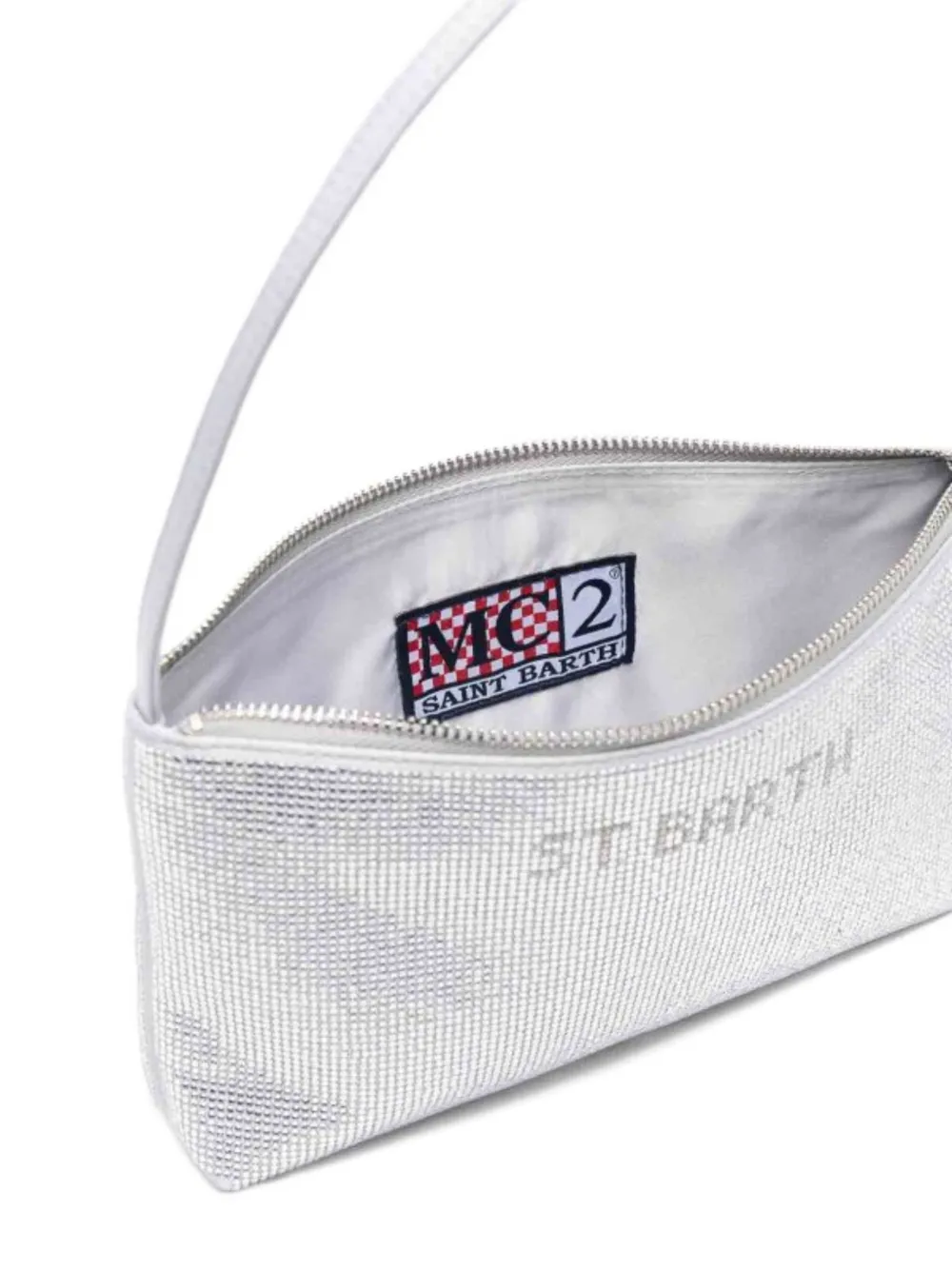 MC2 Saint Barth Kids Schoudertas verfraaid met stras Zilver
