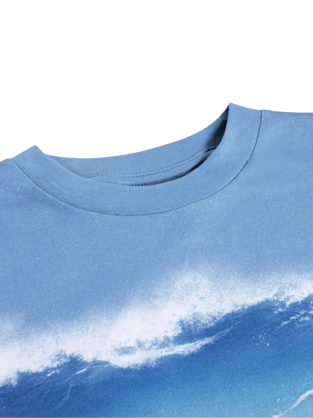 Molo Katoenen T-shirt met logoprint Blauw