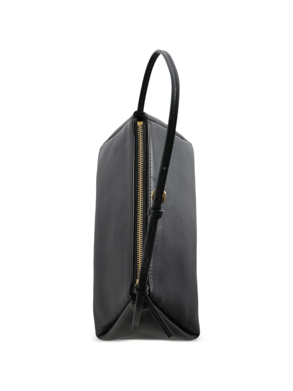 Calvin Klein Collection Aurelis Slouchy Shape Clutch Bag in Black, view 3