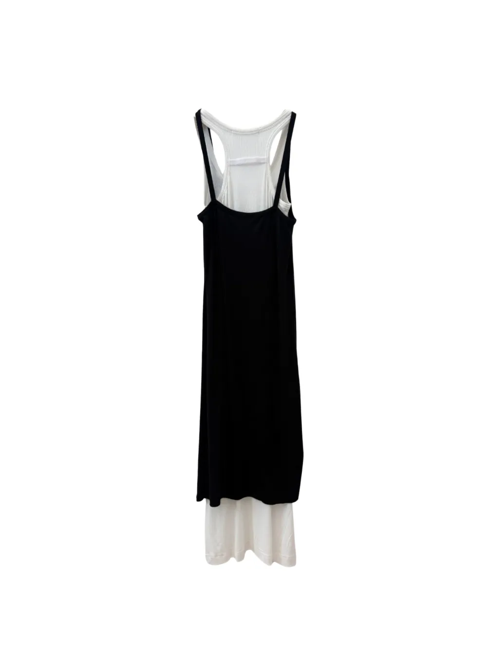  Alainpaul Layered Side-slit Midi Dress - Noir 