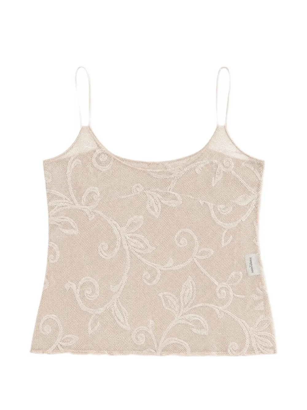 Emergency Room floral-lace camisole top - Toni neutri