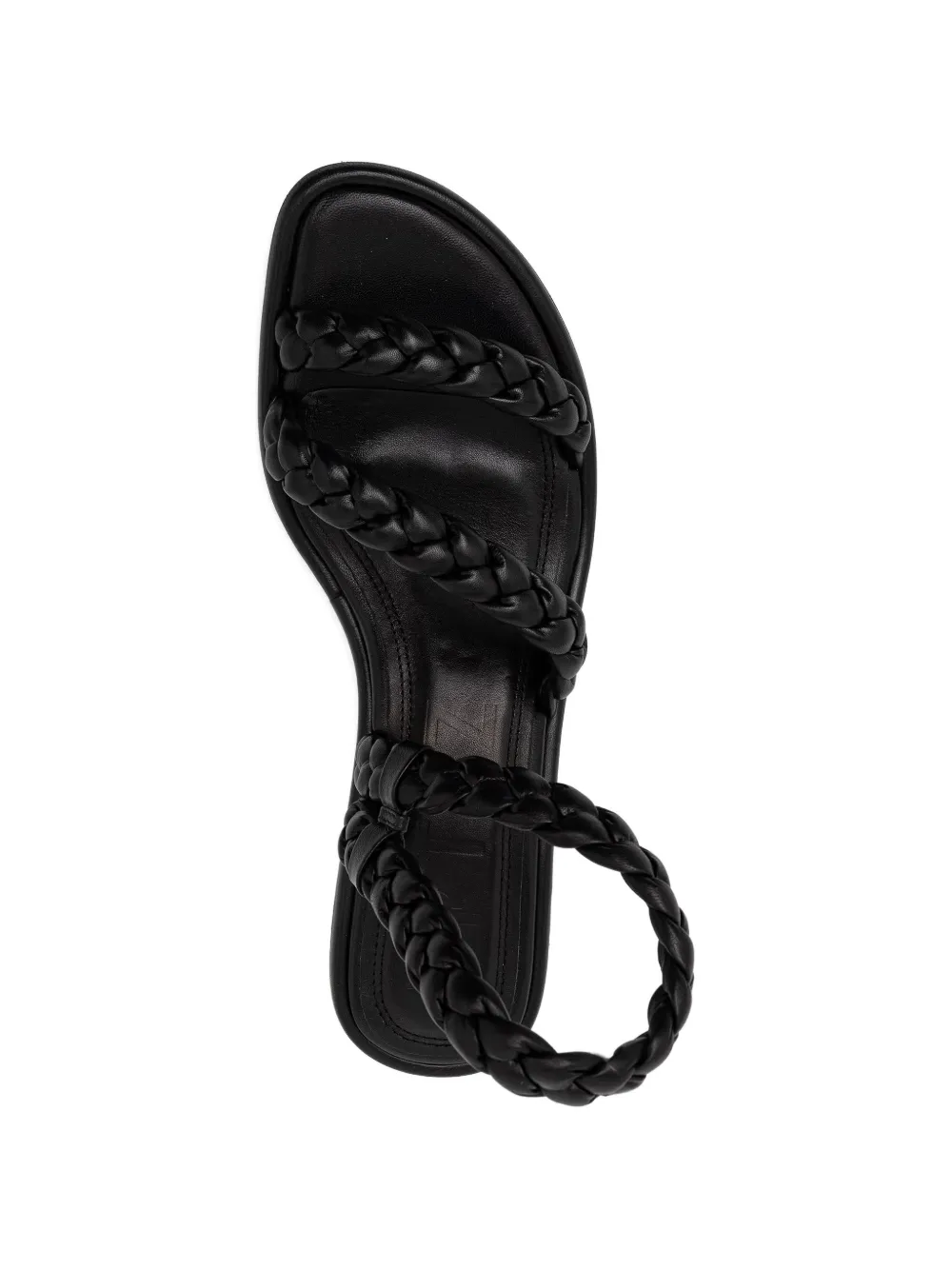 Souliers Martinez Anaya braided sandals Zwart