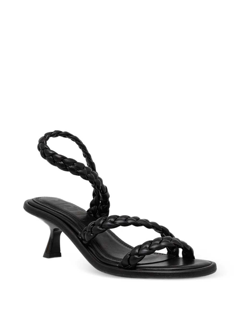 Souliers Martinez Anaya braided sandals Zwart