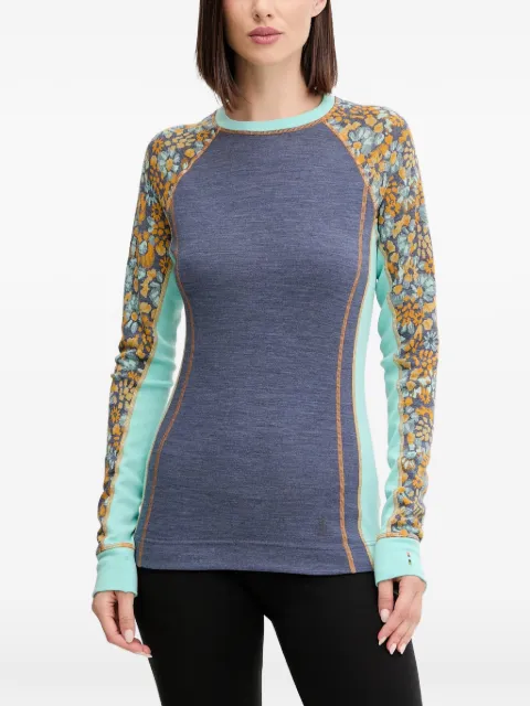 Smartwool floral-print raglan-sleeve base layer