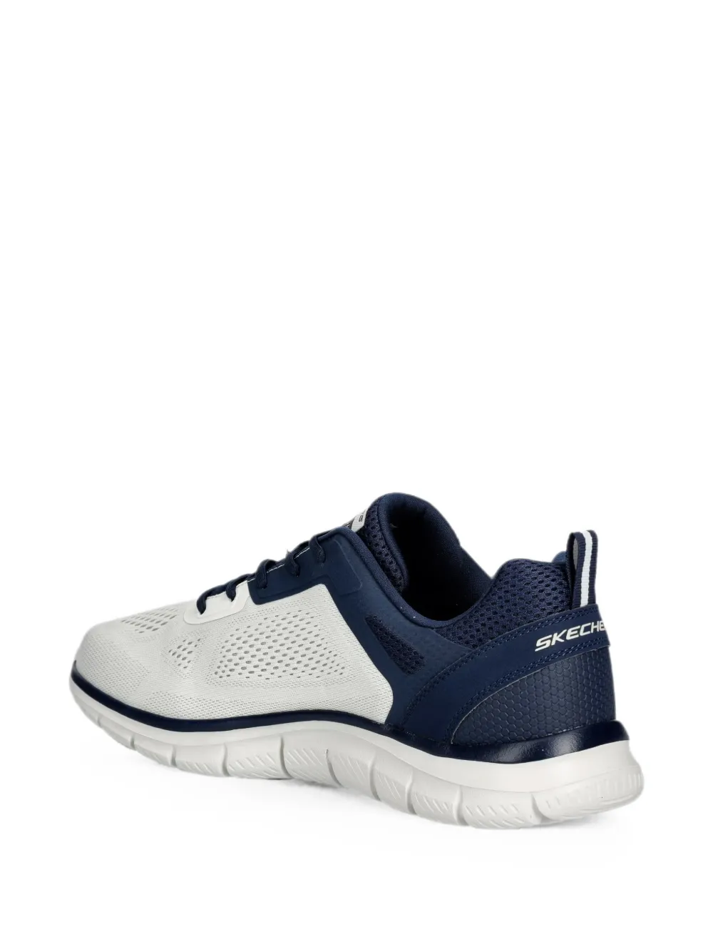 Skechers Track Broader logo-patch mesh sneakers Wit