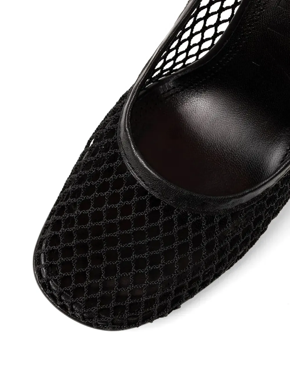Souliers Martinez Beatriz mesh slingback pumps Zwart