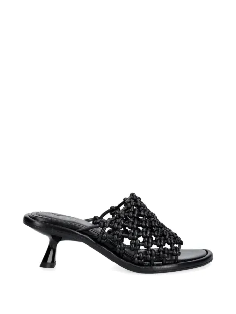Souliers Martinez Mariza woven kitten-heel sandals