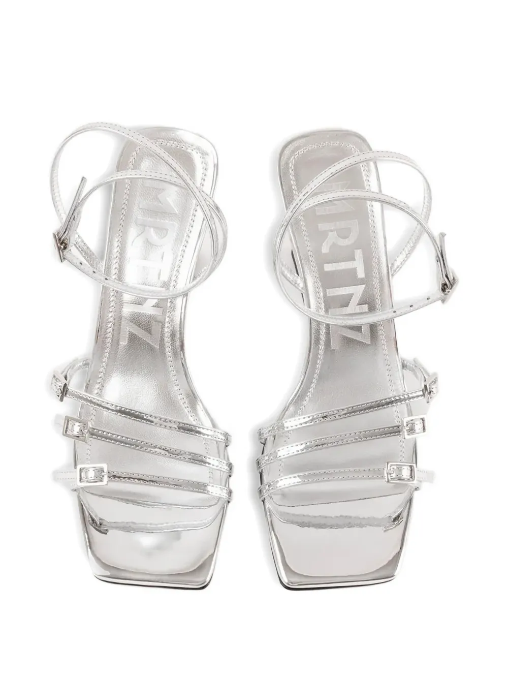 Souliers Martinez Eden buckle-strap wedge sandals Grijs