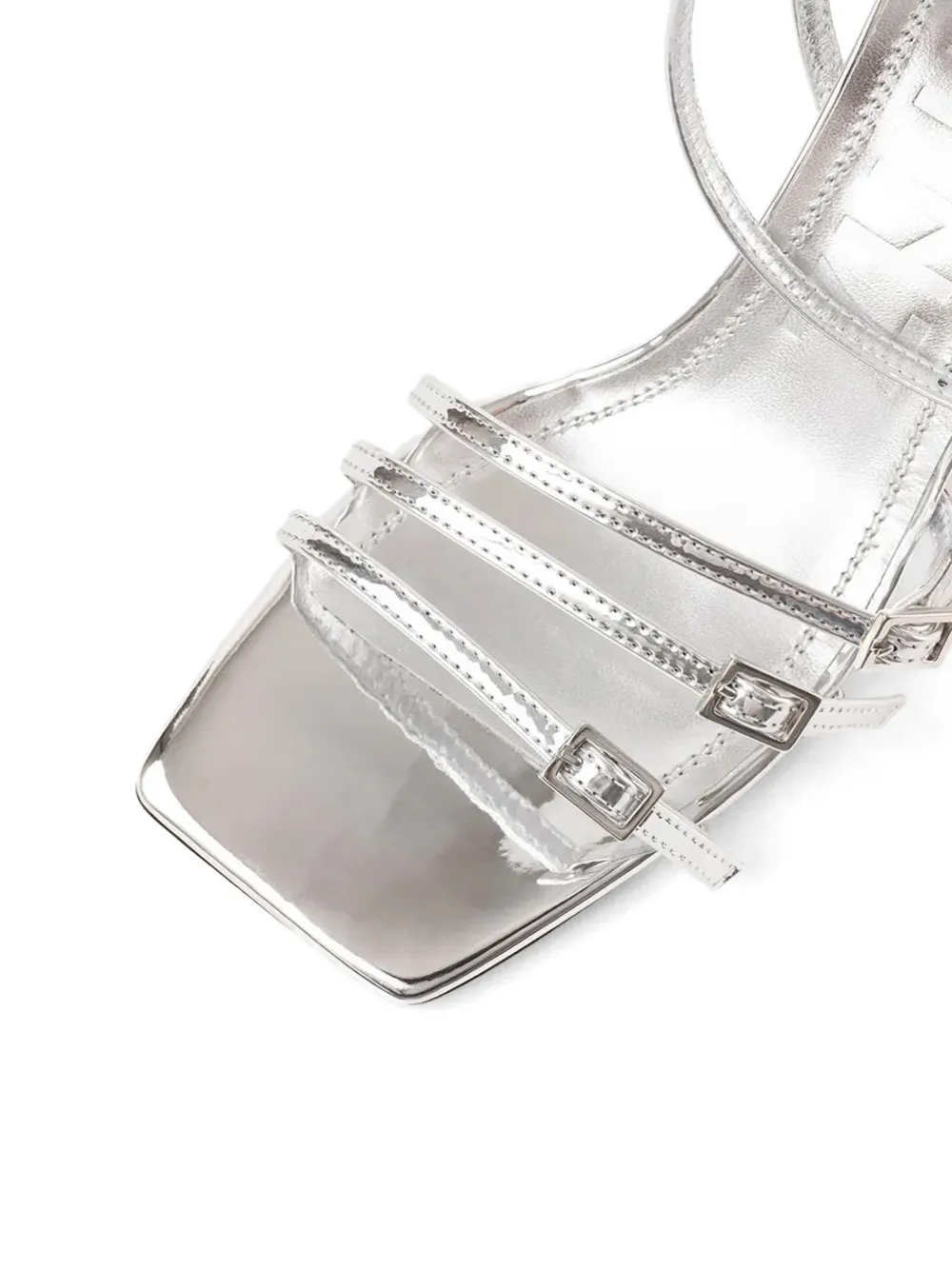 Souliers Martinez Eden buckle-strap wedge sandals Grijs