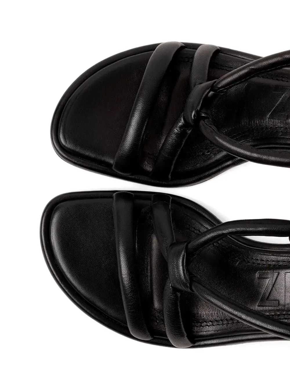 Souliers Martinez Alicante knot-detail slingback sandals Zwart