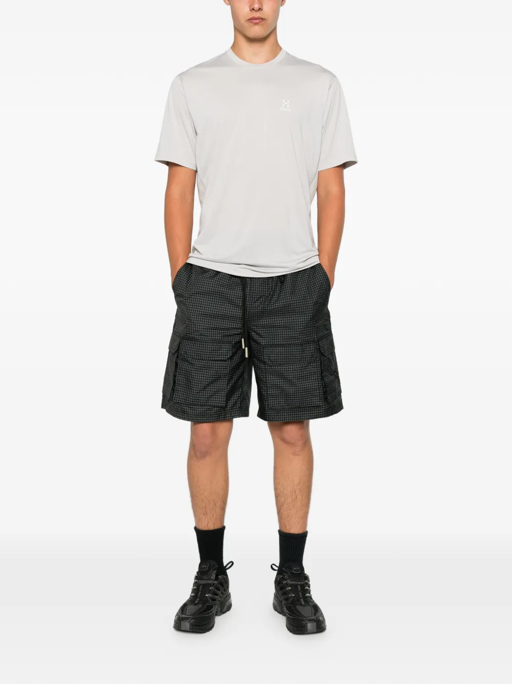 Haglöfs T-shirt met logoprint Grijs
