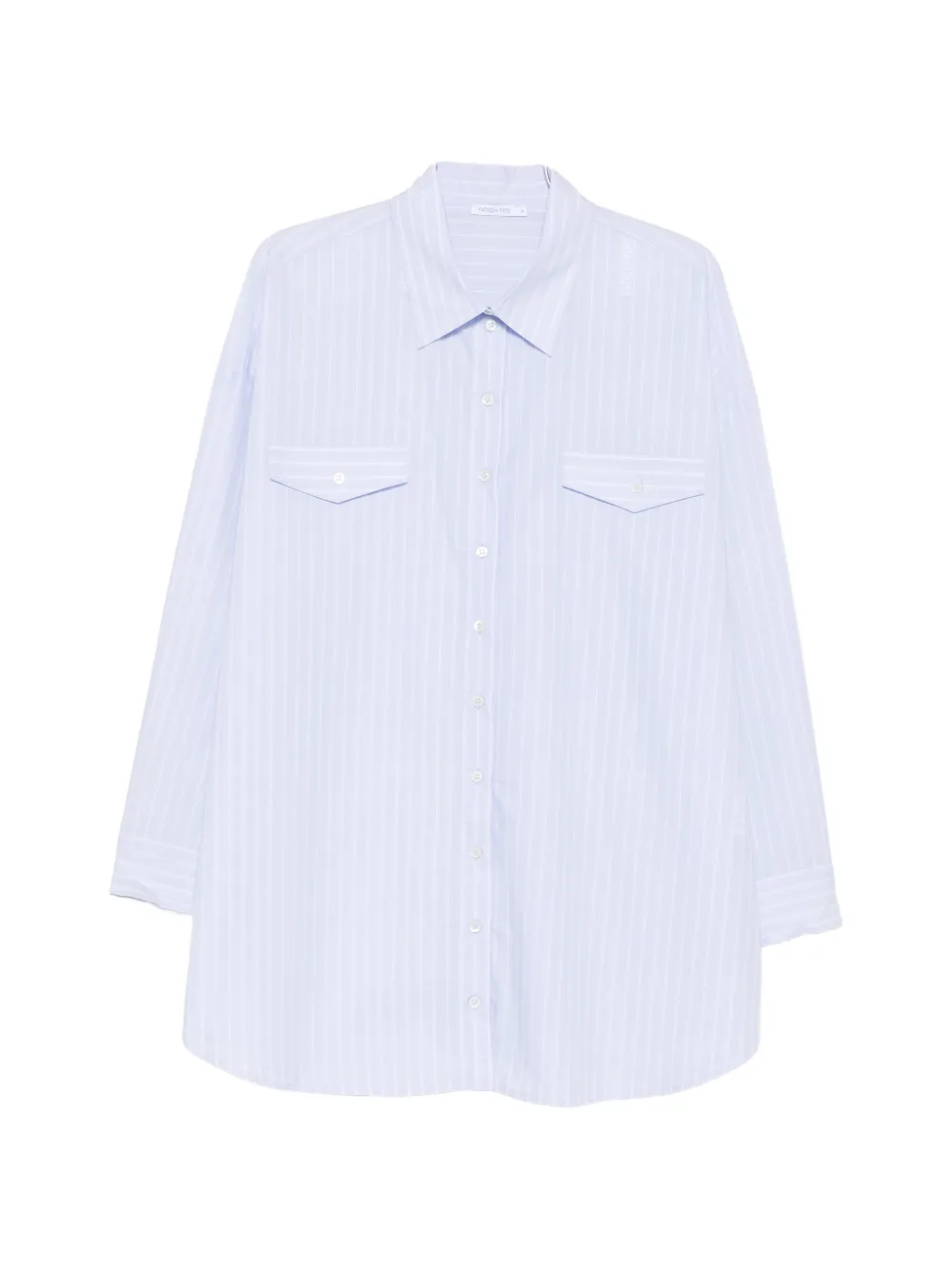 Patrizia Pepe striped button-down shirt dress - Blau
