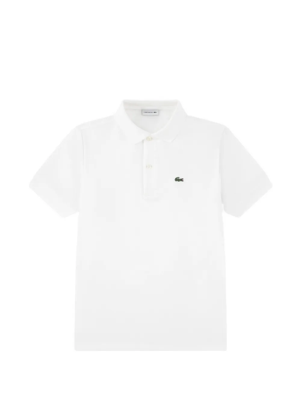 Lacoste Kids logo-patch polo shirt - Bianco