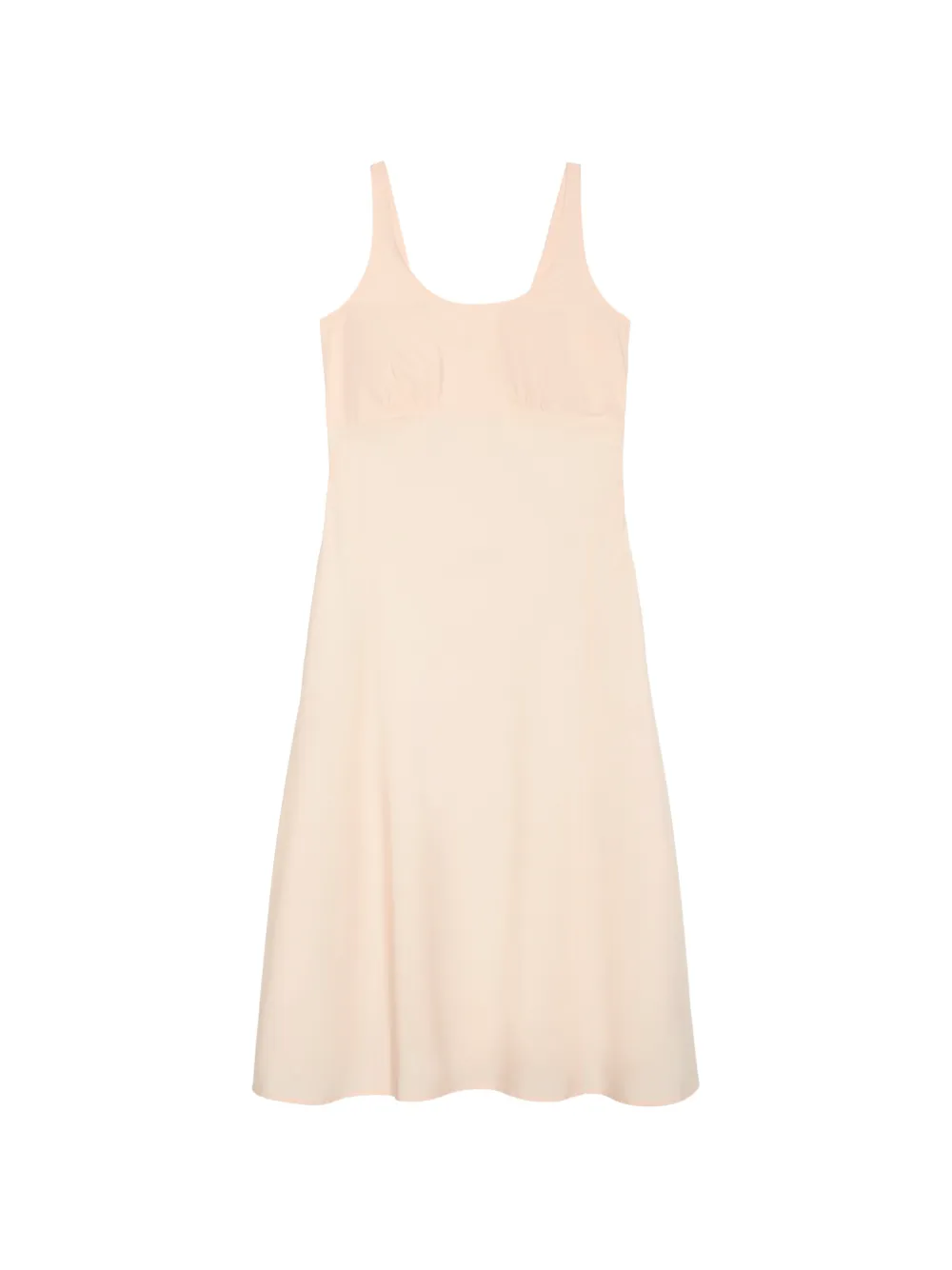 Calvin Klein ruched-bust A-line midi dress - Nude