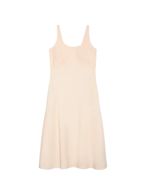 calvin klein a line dresses Calvin Klein ruched-bust A-line Midi Dress | Neutrals