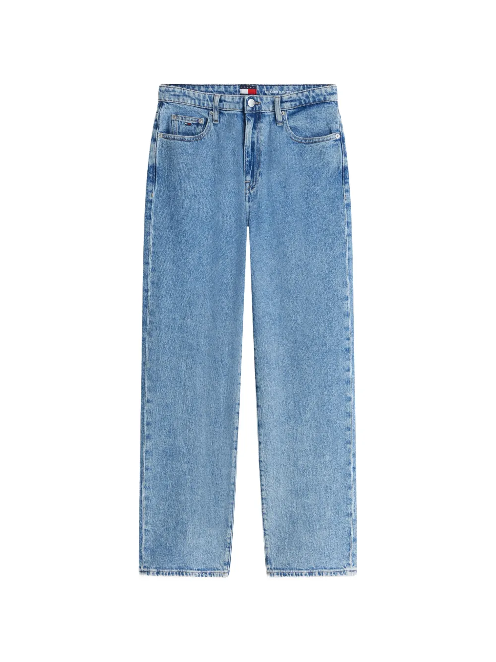 Tommy Hilfiger logo-patch straight-leg jeans - Blu