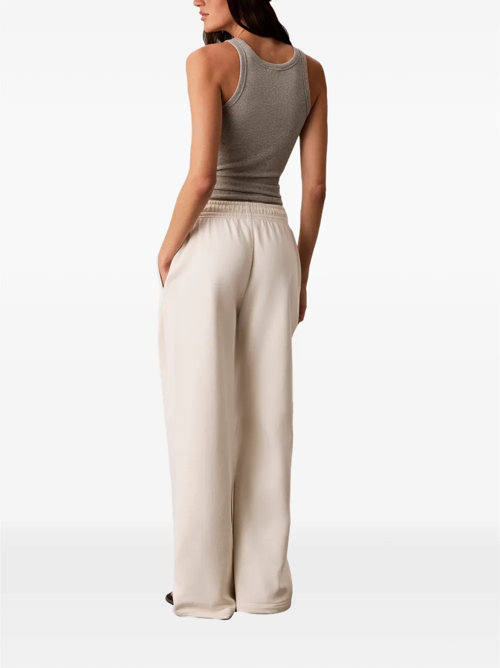 Calvin Klein Trainingsbroek met geborduurd logo Beige