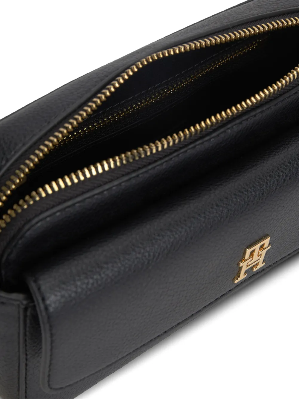 Tommy Hilfiger Schoudertas met logoplakkaat Zwart