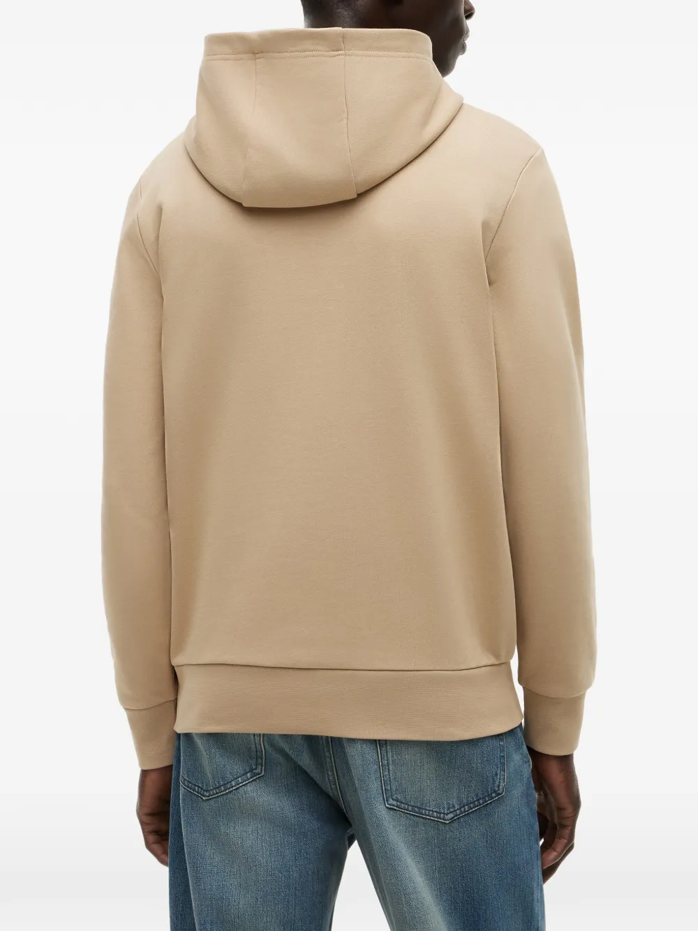 Tommy Hilfiger Hoodie met logoprint en trekkoord Beige