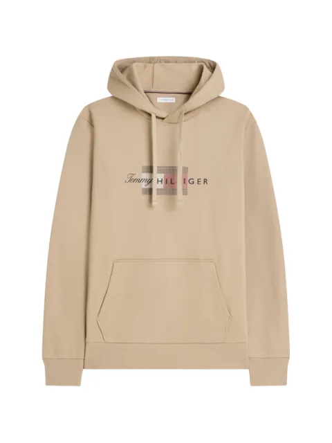 Tommy Hilfiger logo-print drawstring hoodie
