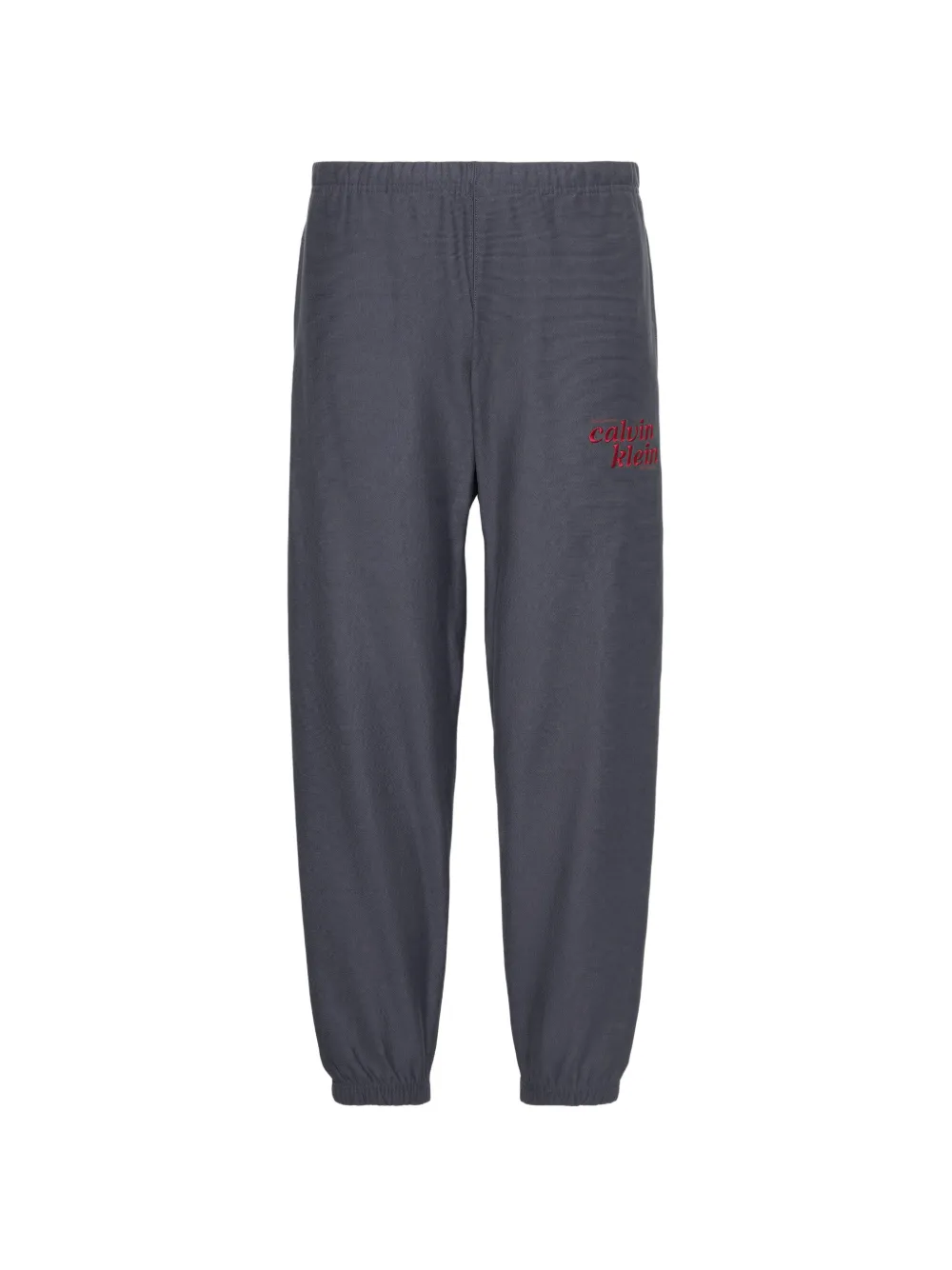 Calvin Klein logo-embroidered elasticated track pants - Grigio