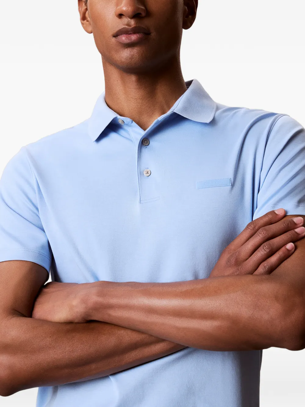 Calvin Klein Poloshirt met logoplakkaat Blauw