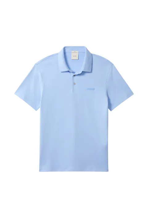 Calvin Klein logo-plaque polo shirt