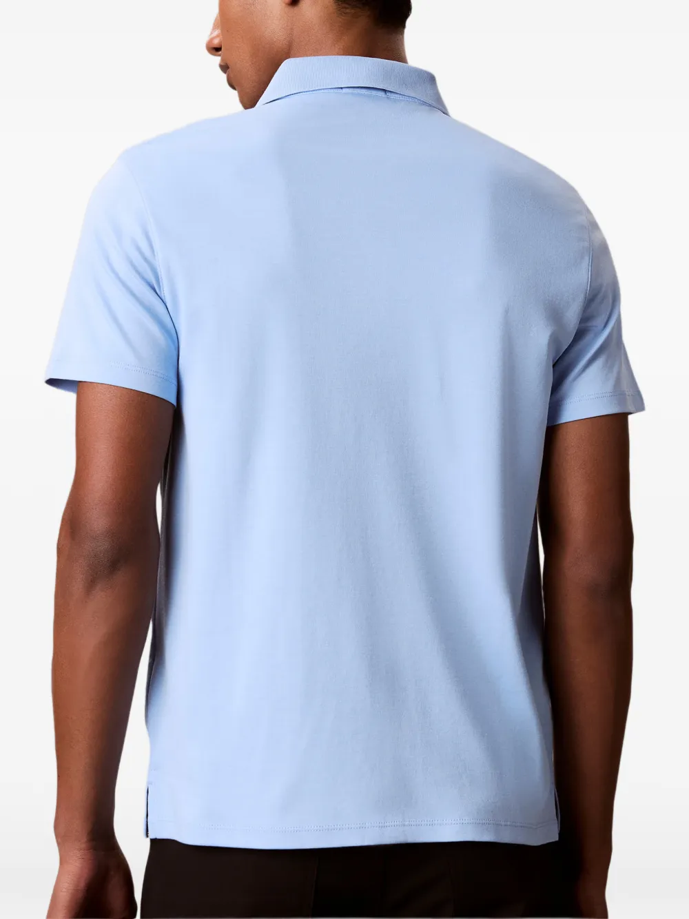 Calvin Klein Poloshirt met logoplakkaat Blauw
