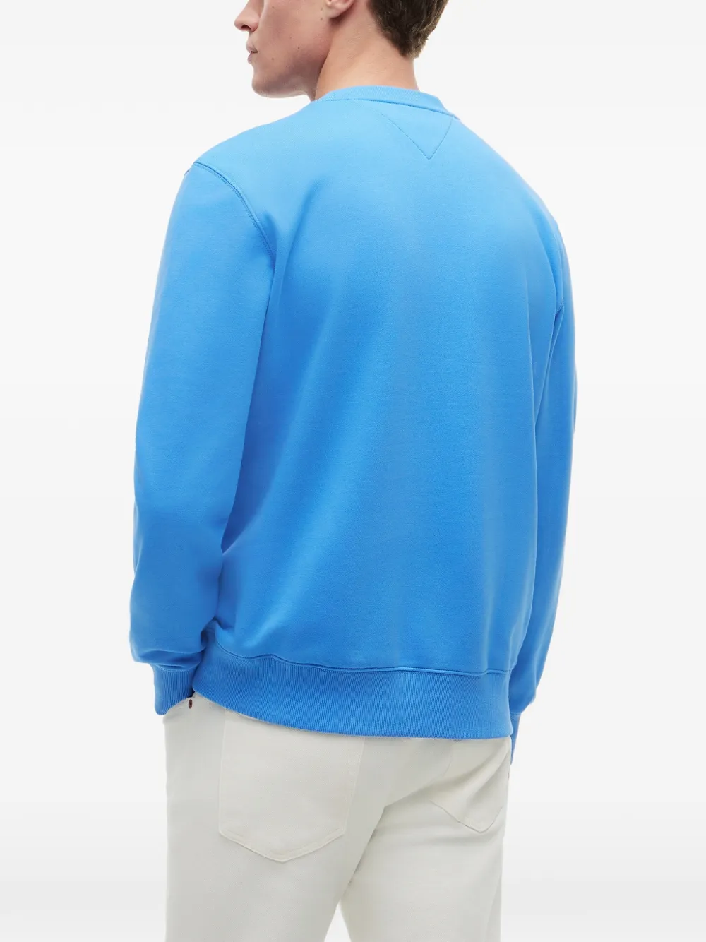 Tommy Hilfiger Trui met geborduurd logo en ronde hals Blauw