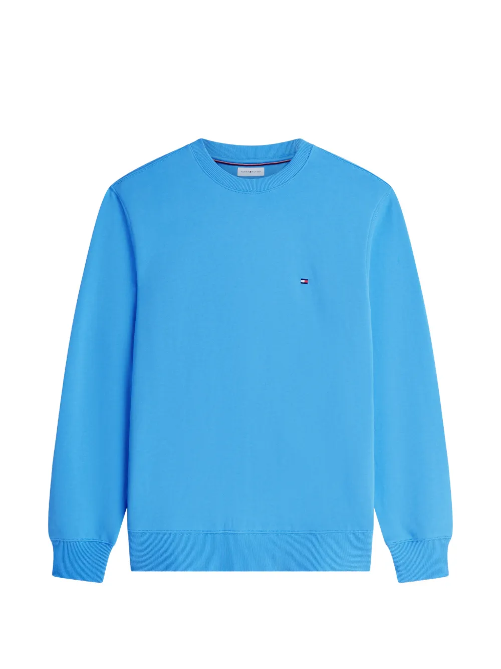 Tommy Hilfiger logo-embroidered crew-neck sweater - Blu
