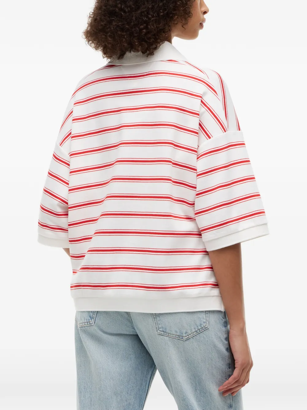 Tommy Hilfiger Gestreept poloshirt Wit