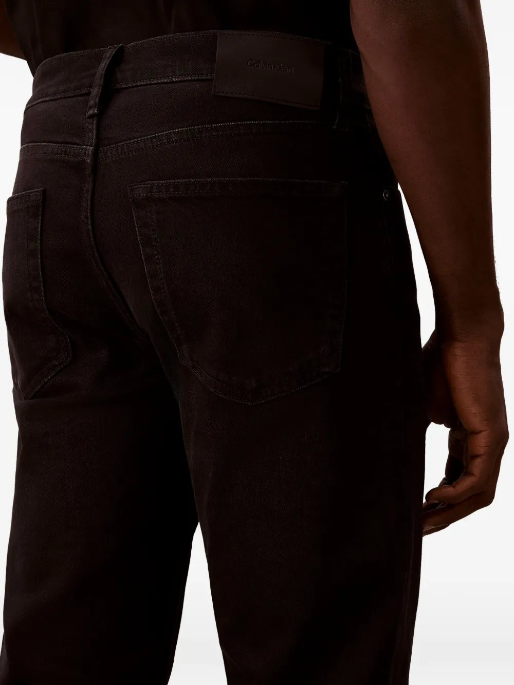 Calvin Klein Straight jeans Zwart