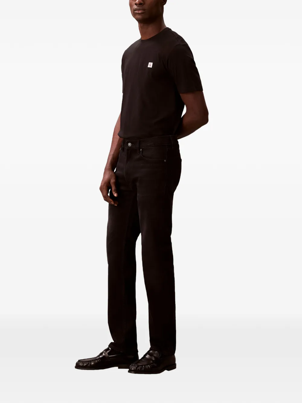 Calvin Klein Straight jeans Zwart