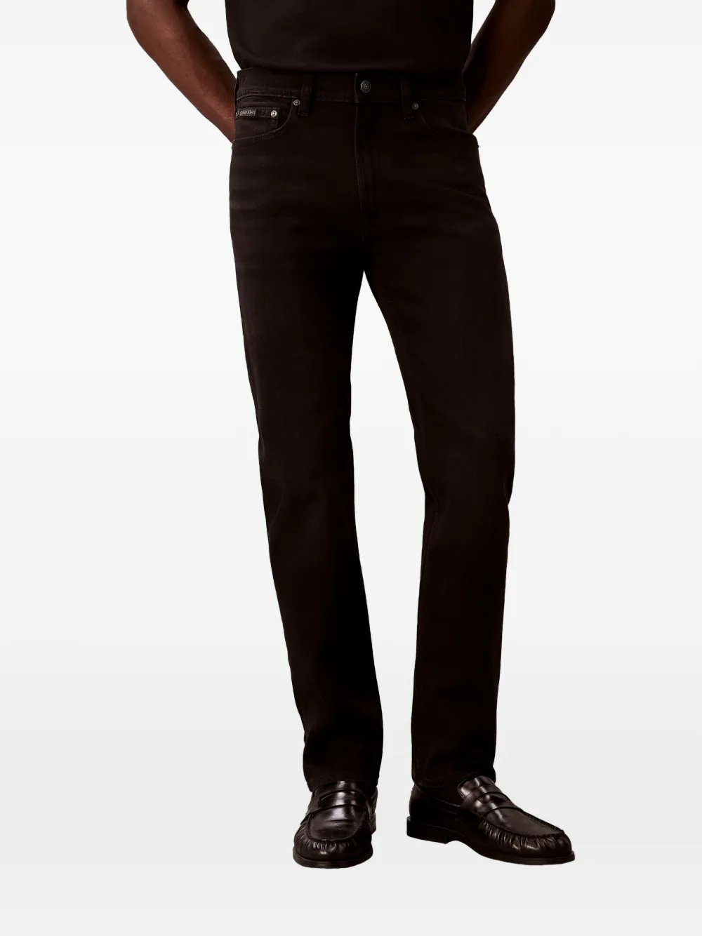 Calvin Klein Straight jeans Zwart