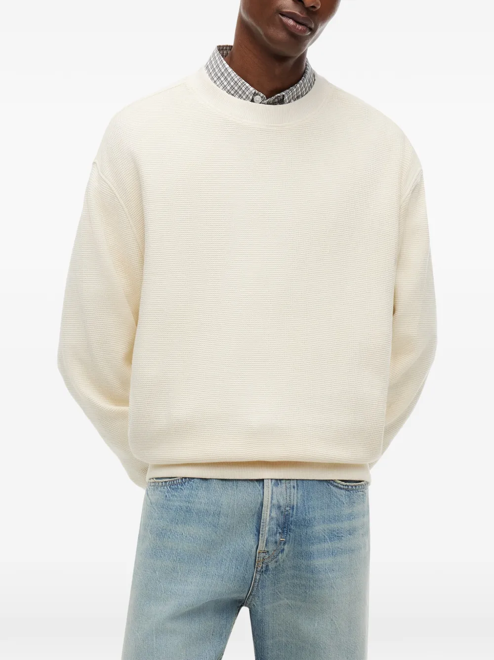 Tommy Hilfiger Trui met logopatch Beige