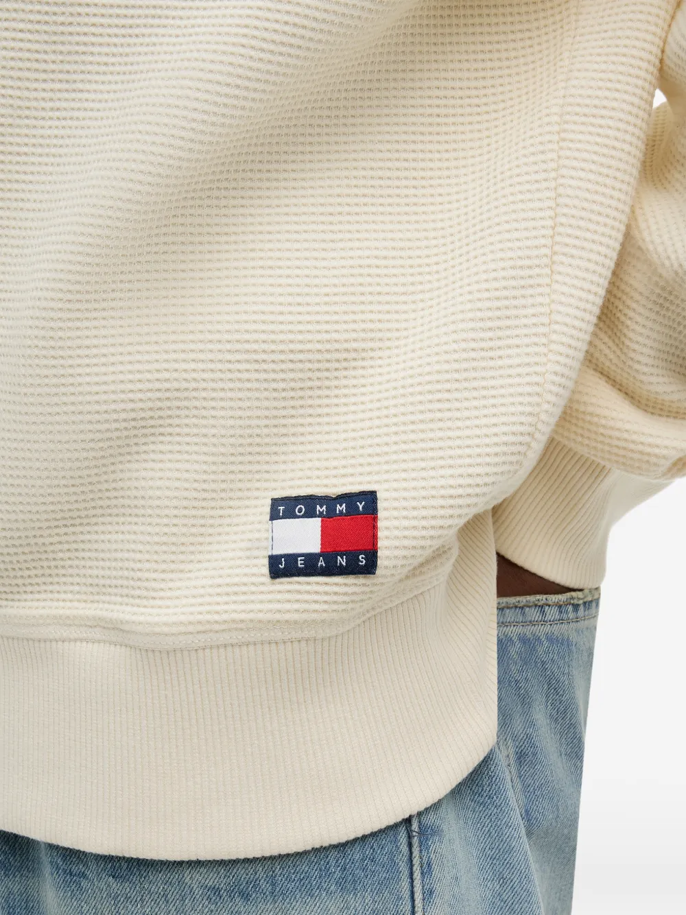 Tommy Hilfiger Trui met logopatch Beige