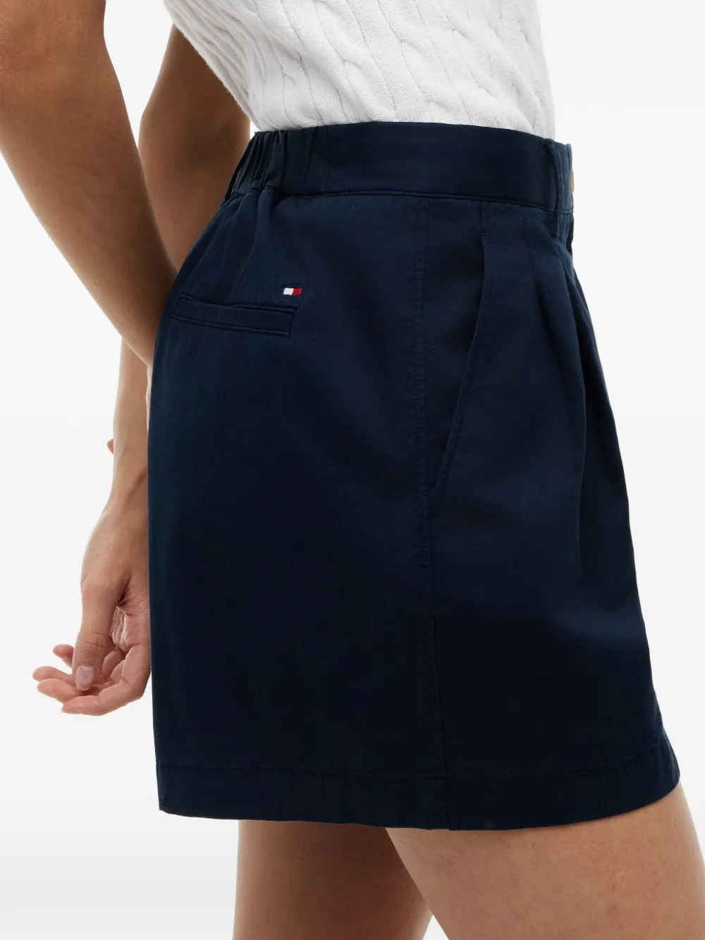 Tommy Hilfiger Flared shorts Blauw