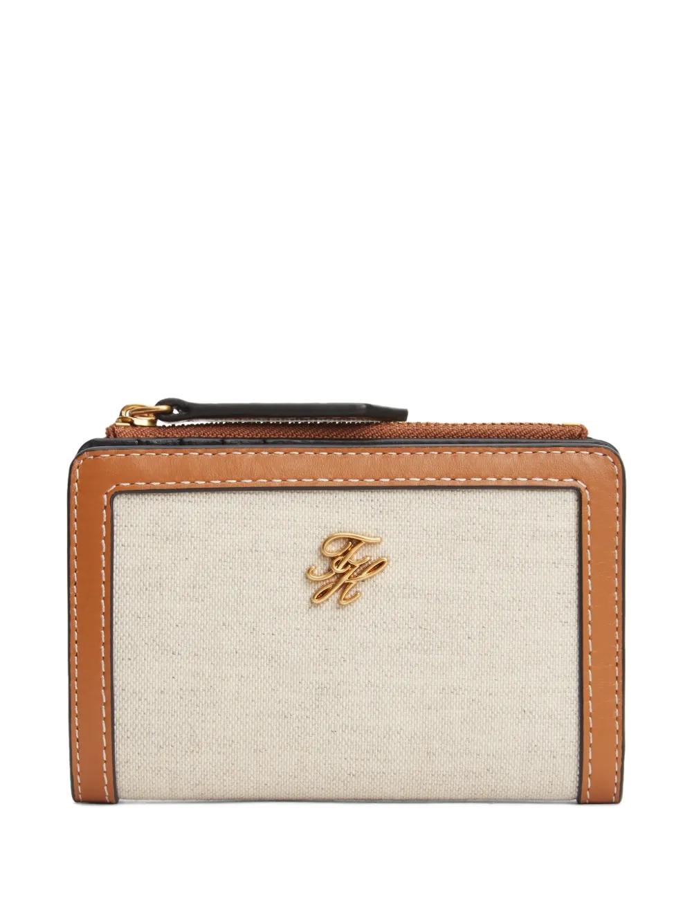 Tommy Hilfiger logo-plaque bifold wallet - Toni neutri