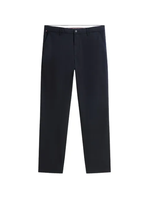 Tommy Hilfiger logo-patch straight-leg trousers