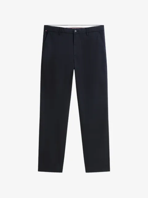 Tommy Hilfiger logo-patch straight-leg trousers