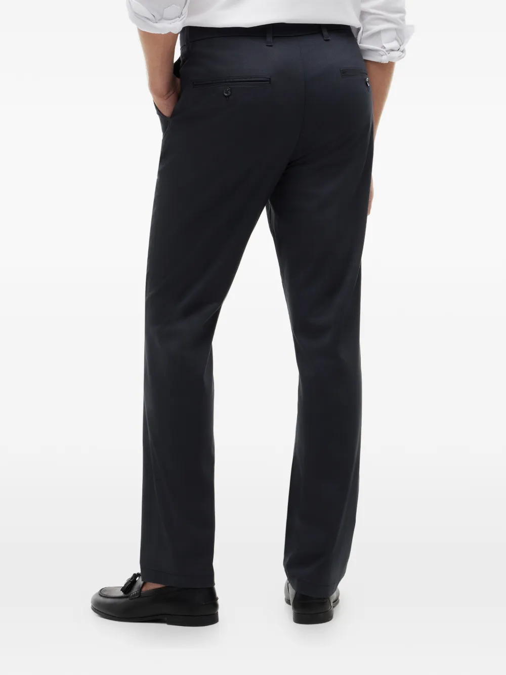 Tommy Hilfiger Straight broek met logopatch Blauw