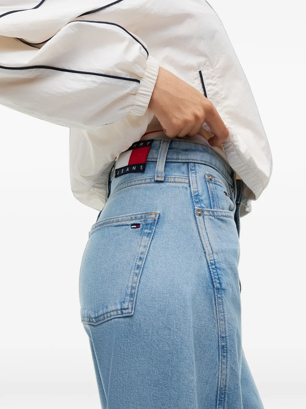 Tommy Hilfiger Jeans met barrel pijpen Blauw