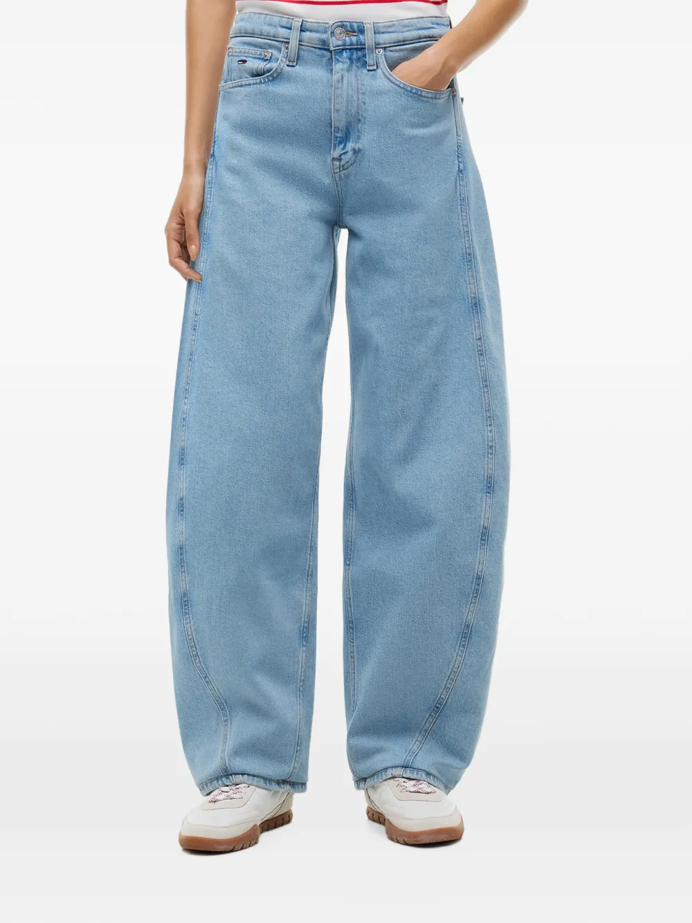 Tommy Hilfiger Jeans met barrel pijpen Blauw