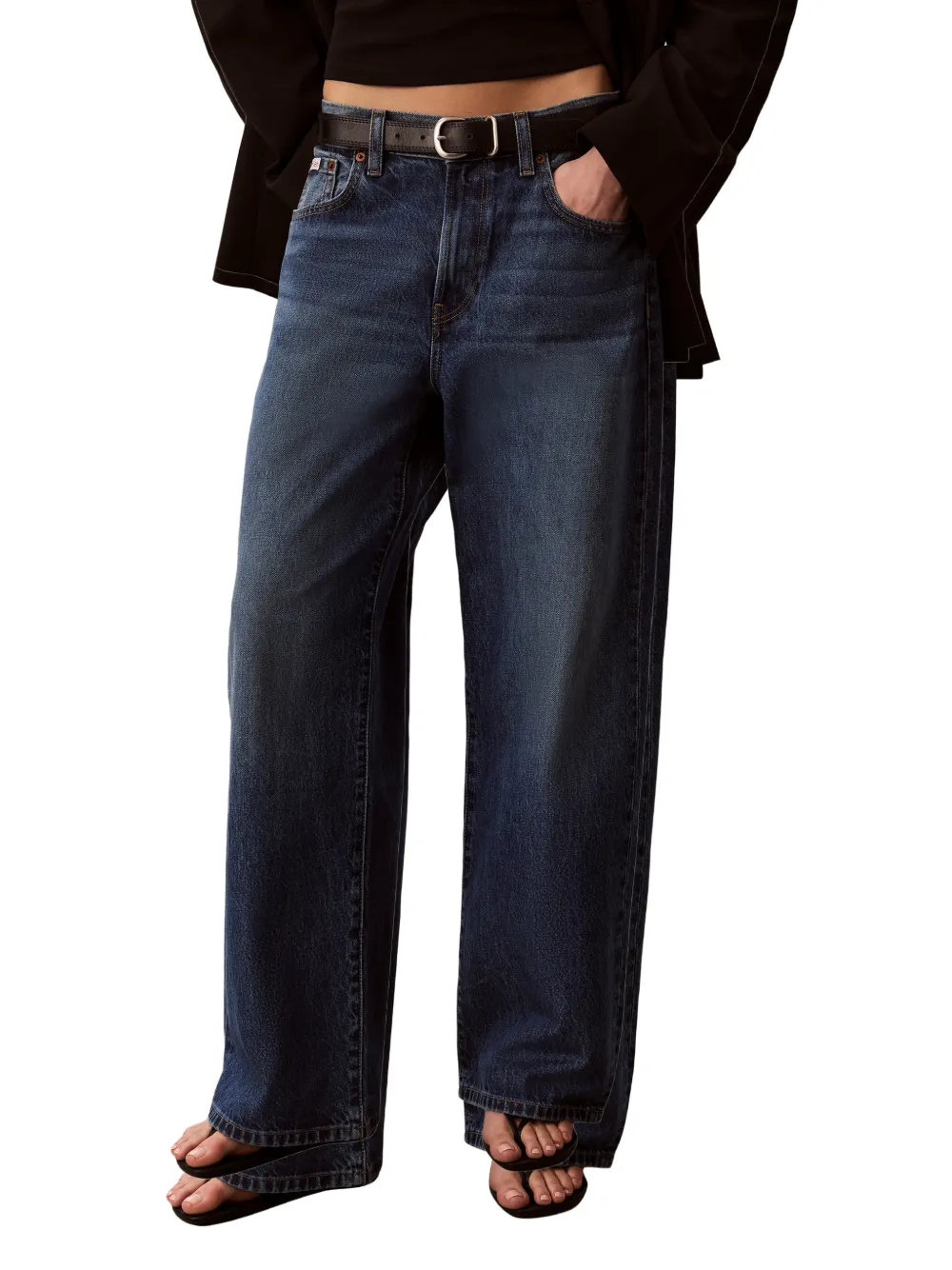 Calvin Klein Jeans met wijde pijpen Blauw