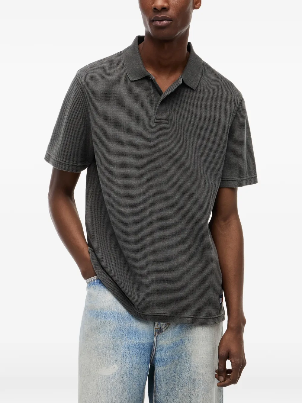 Tommy Hilfiger Poloshirt met korte mouwen Zwart