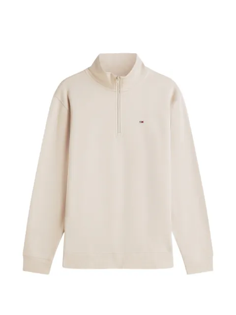 Tommy Hilfiger quarter-zip logo-embroidered sweatshirt