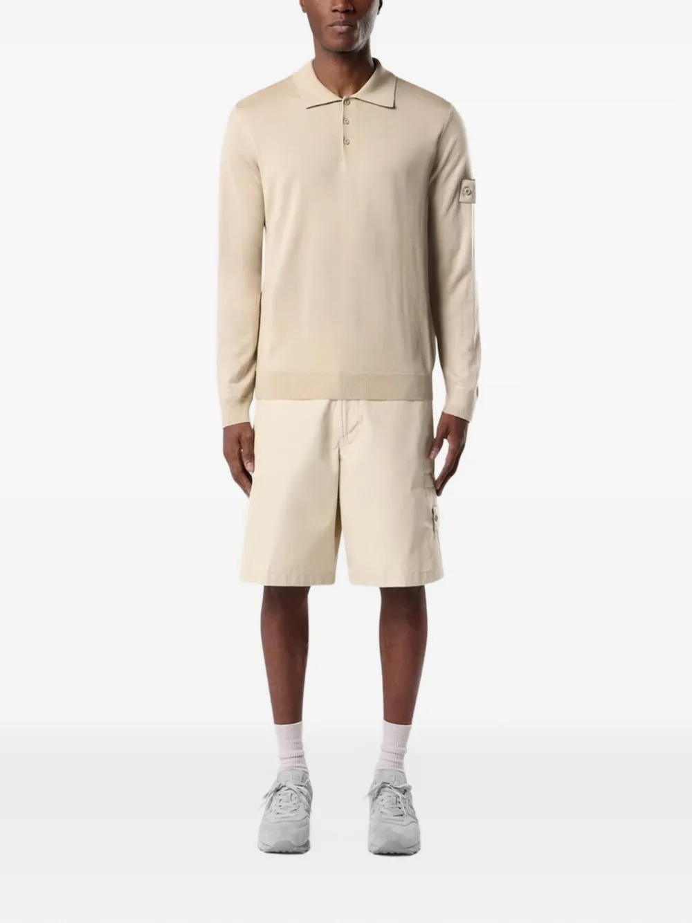 Stone Island 5100076 Light Pure RWS Wool_S.I. Ghost sweatshirt Beige