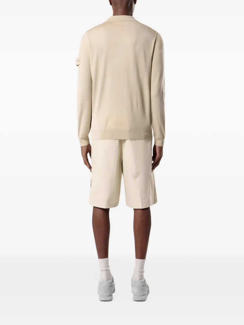 Stone Island 5100076 Light Pure RWS Wool_S.I. Ghost sweatshirt Beige