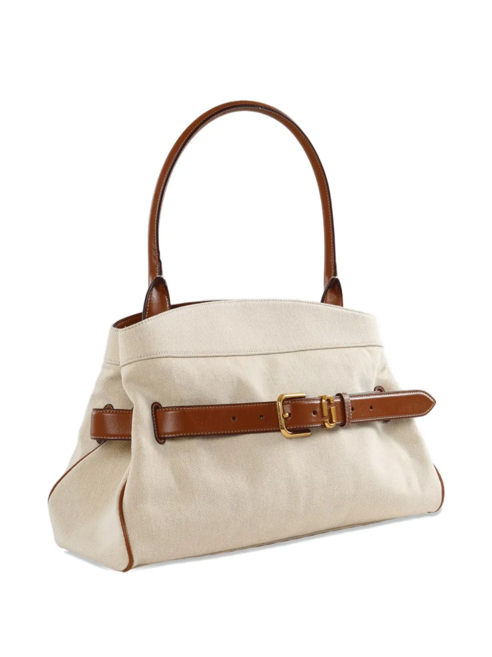 Marc Jacobs The Dakota schoudertas met riemdetail Beige